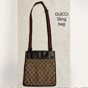 Vintage Gucci Sherry line Sling bag